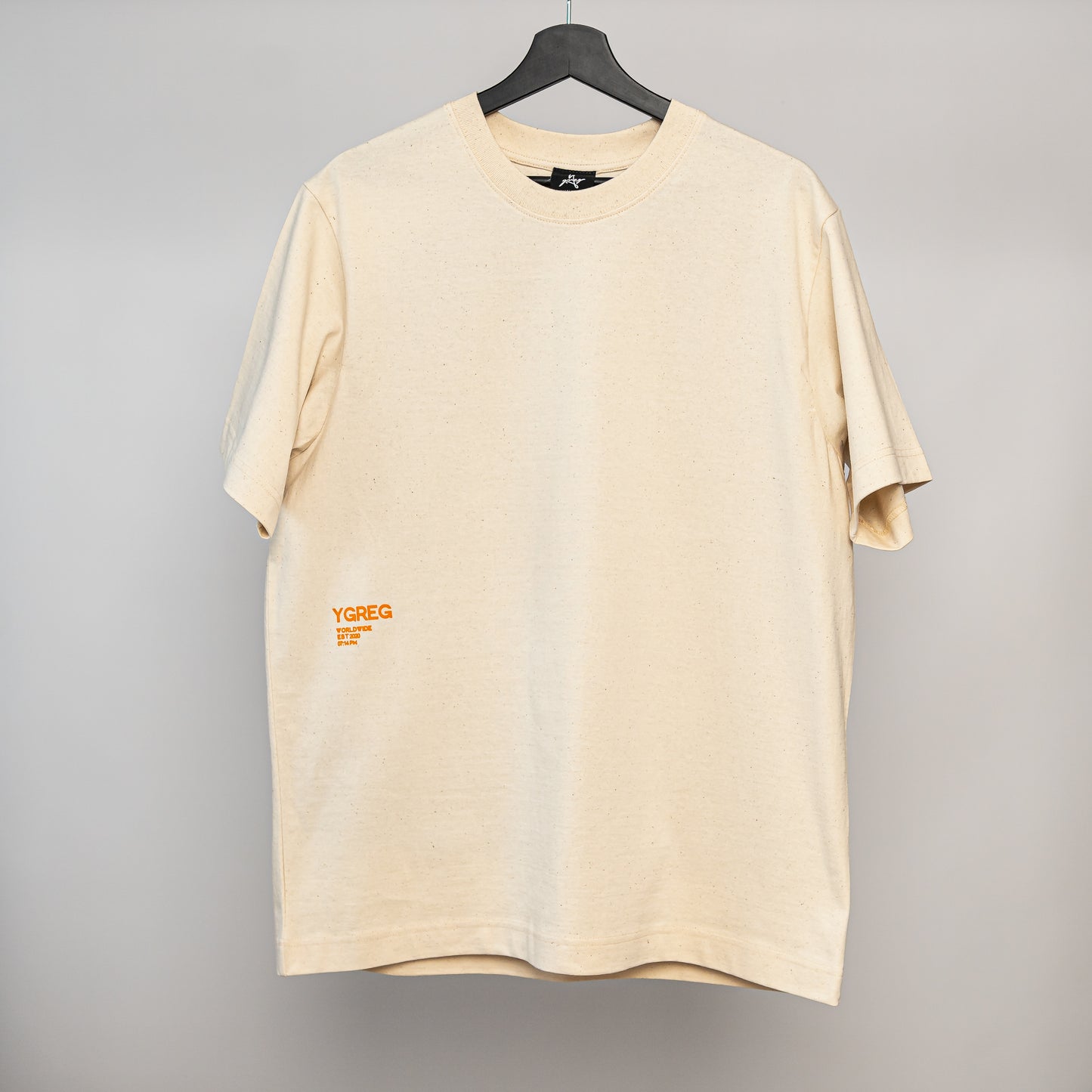 YGREG 'O'clock' Cream T-shirt