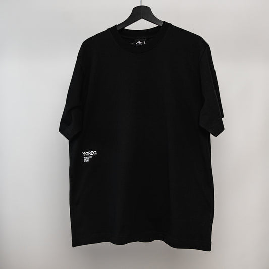 YGREG 'O'clock' Black T-shirt