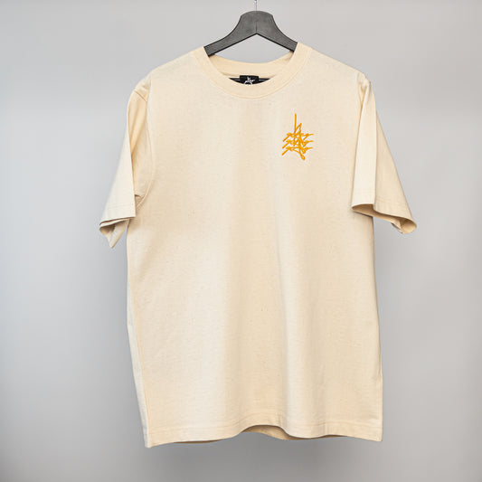 YGREG 'Triple Logo' T-shirt Cream
