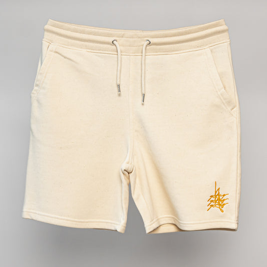 YGREG 'Triple Logo' Shorts Cream